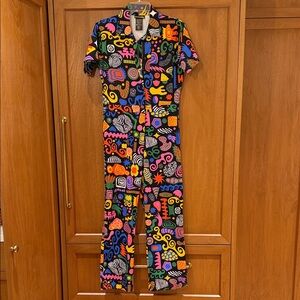 Nooworks Party Mix Twill Coveralls Patterned Jumpsuit
